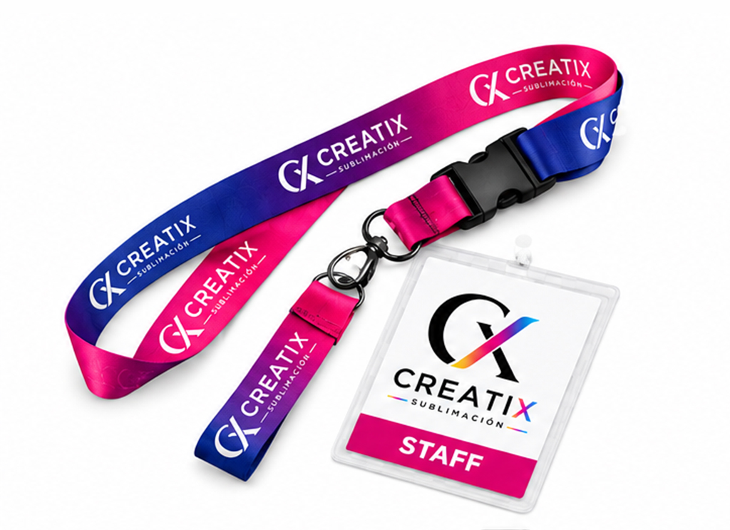 Lanyards y credencial personalizados